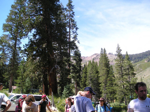 Preparing to leave, view to the north