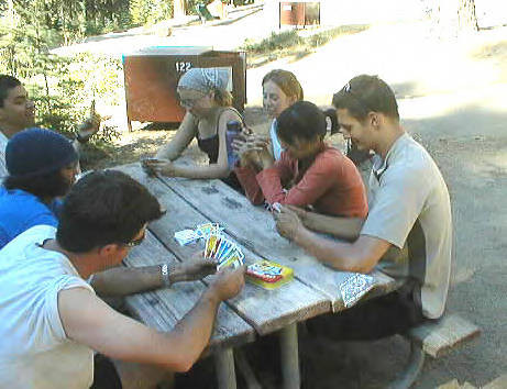 Second card game after the hike