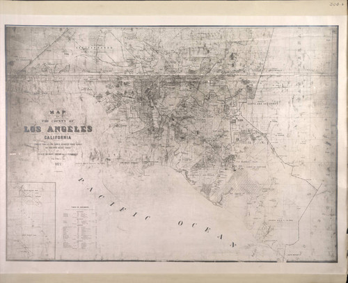 Wheeler scrapbook 2, page 300b, Los Angeles County map