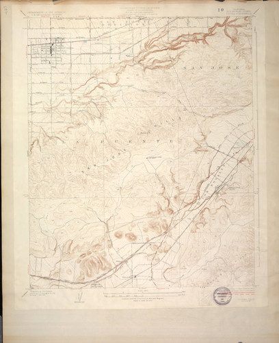 Wheeler scrapbook 3, page 423, Covina quadrangle map