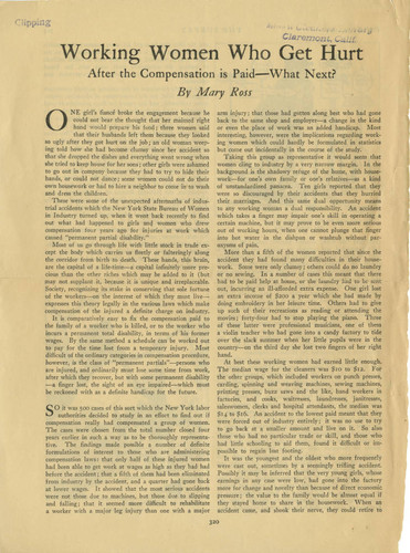 Working women who get hurt