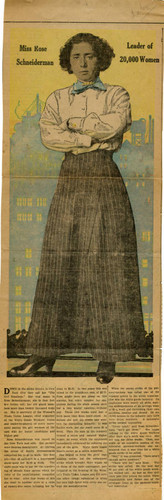 Miss Rose Schneiderman, leader of 20,000 women
