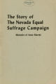 The story of the Nevada equal suffrage campaign