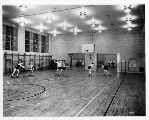 Interior of Sacramento High School Girl's Gym