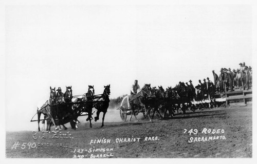 Edgar Simpson Wins Chariot Race