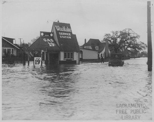 Flood at Del Paso Boulevard