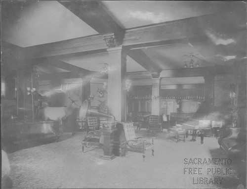 Lounging Room of the Elks Temple at Ninth and J Streets