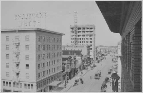 J Street at Fifth Looking West