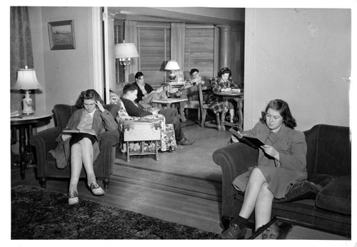 Teens in the Reading Room at McClatchy