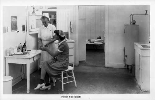 First Aid Room at Bercut-Richards Packing Company