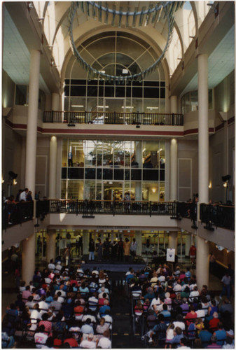 Crowd at the Central Library Expansion Grand Opening