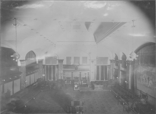 Meeting Hall at the Elks Temple at Ninth and J Streets