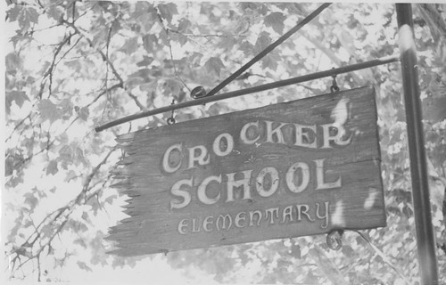 Crocker Elementary School Sign