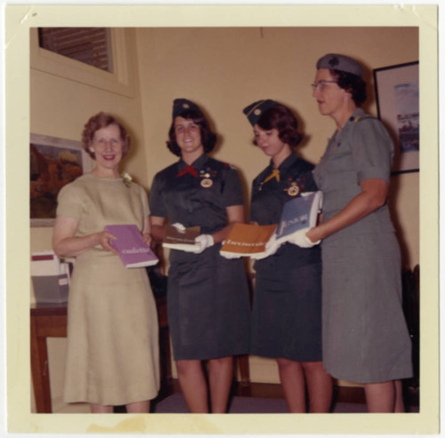 Girl Scouts at Library