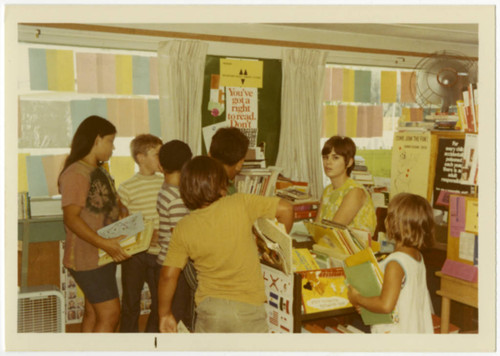 Children and Librarian at Fruitridge Branch