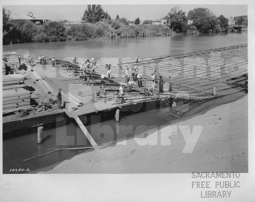 Revetment Construction along the River