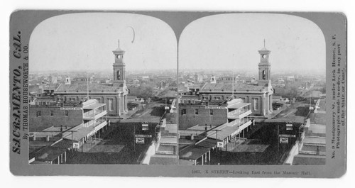 K Street - Looking East from the Masonic Hall