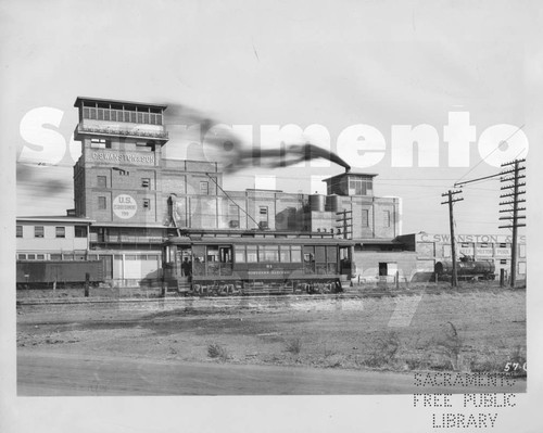 Sacramento Northern Railway and Charles Swanston and Son Packing House