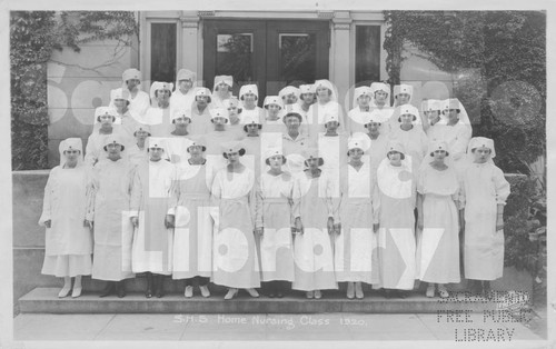 Sacramento High School Home Nursing Class Group Portrait