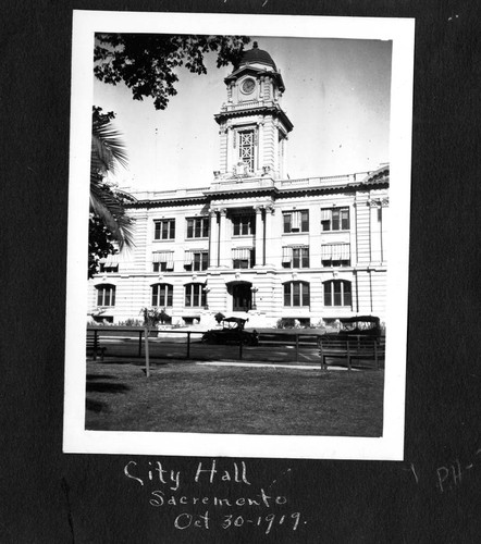 City Hall Sacramento Oct. 30, 1919