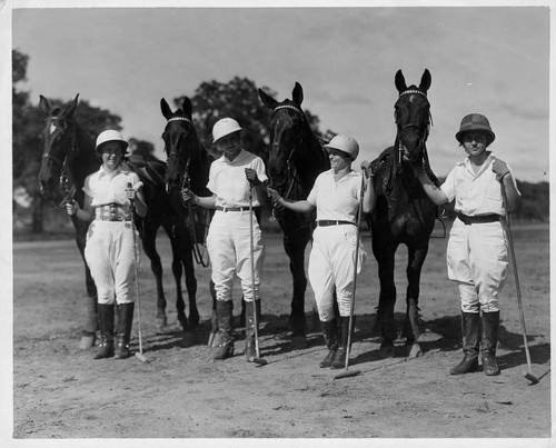 Four Women Polo Players