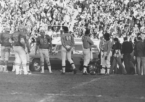 Pig Bowl Game; Car on Field