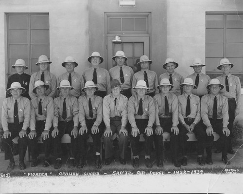 "Pioneer" Civilian Guard at Sacramento Air Depot, 1938-39