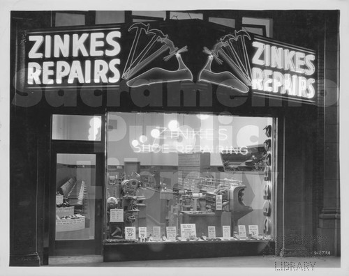 Zinke’s Shoe Renewing Corporation by Night