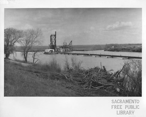 Dredger on the Sacramento River