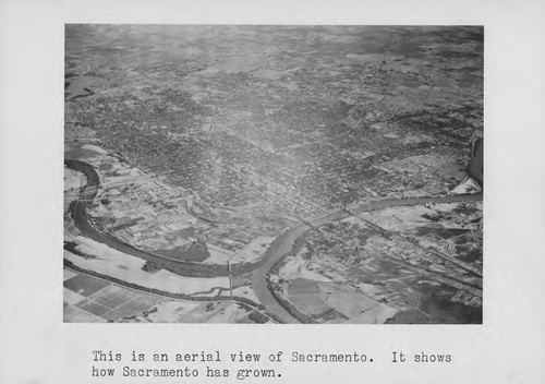 Aerial view of Sacramento