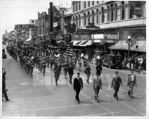 Parade down K Street near Sixth