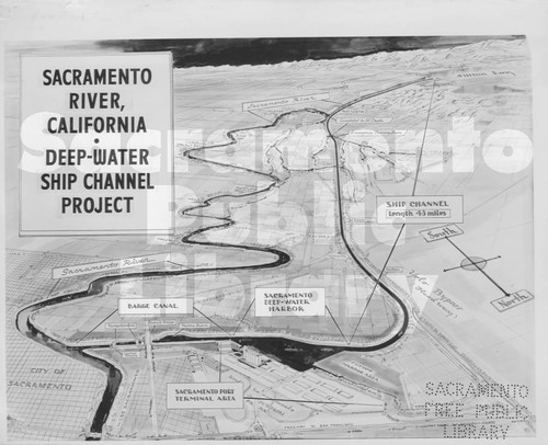 Proposed Deep Water Ship Channel Connecting Suisun Bay to Sacramento