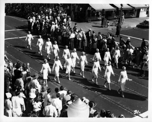 Legionnaire's Parade Along J Street at Ninth