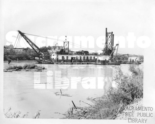 Suction Dredger "Papoose" on the Sacramento River