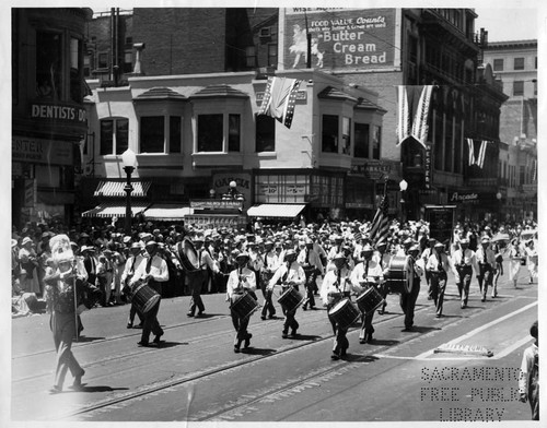 Drum Corps in Parade