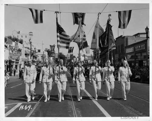 Legionnaire's Parade Down J Street at Twelfth