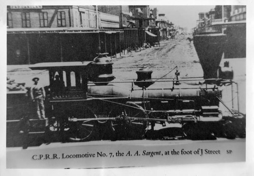 Central Pacific Railroad Locomotive “A.A. Sargent”