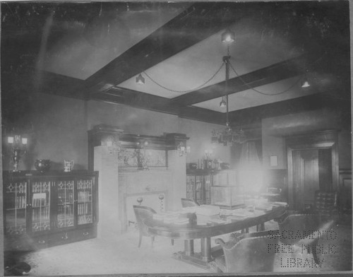 Library of the Elks Temple at Ninth and J Streets