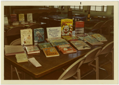 Book Display at Fruitridge School Open House