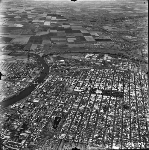 Aerial View of Sacramento, 1960