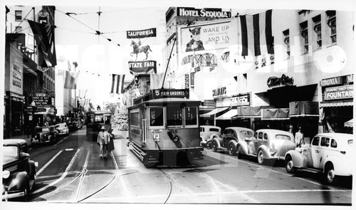 Sacramento City Lines Street Car Number 15 on K Street