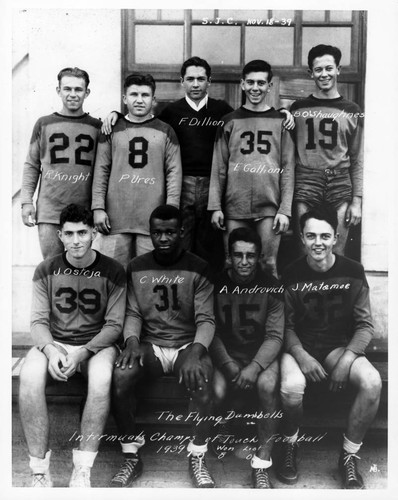 Intramural Touch Football Champions of 1939, The Flying Dumbbells