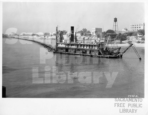 Suction Dredge on the Sacramento River