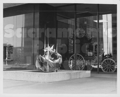 Public Art Sculpture at Wells Fargo Building