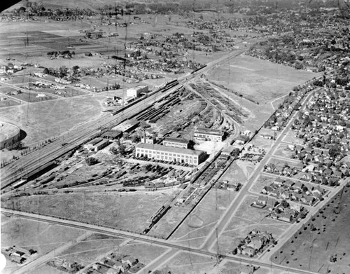 Aerial View of Western Pacific Railyards