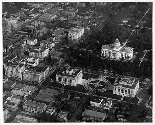 Aerial View of Downtown Sacramento