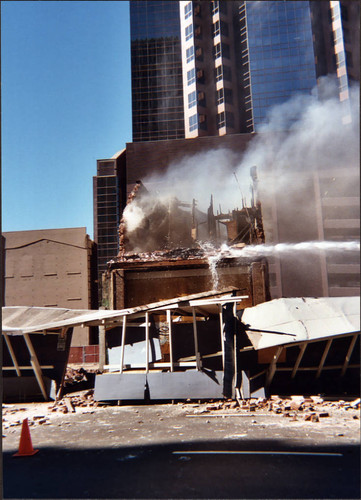 Comstock Building Burns