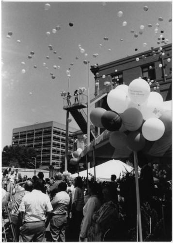 Balloon Release at Groundbreaking of Central Library Expansion