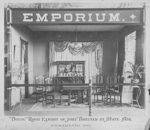 John Breuner Furniture Exhibit at the 1895 California State Fair