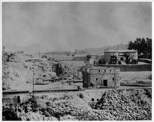 Folsom State Prison as Viewed from the West Bank of the American River